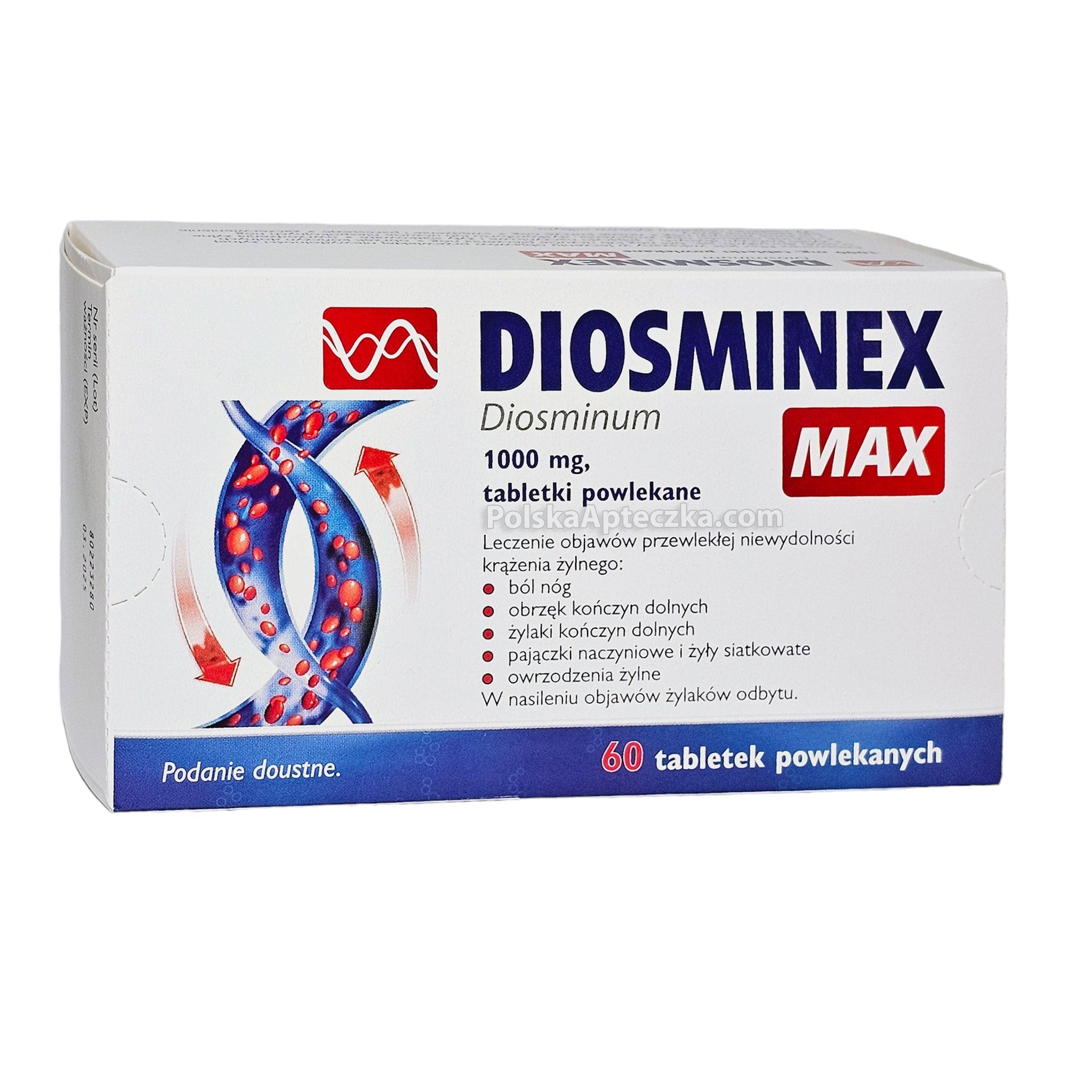 Diosminex Max Diosmin 1000mg 60 Tablets Apteczka Proton Nutrition 8346