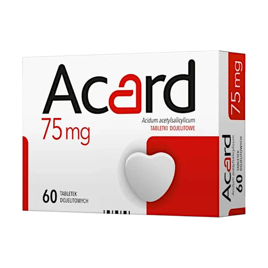 Acard 75mg 60 tablets