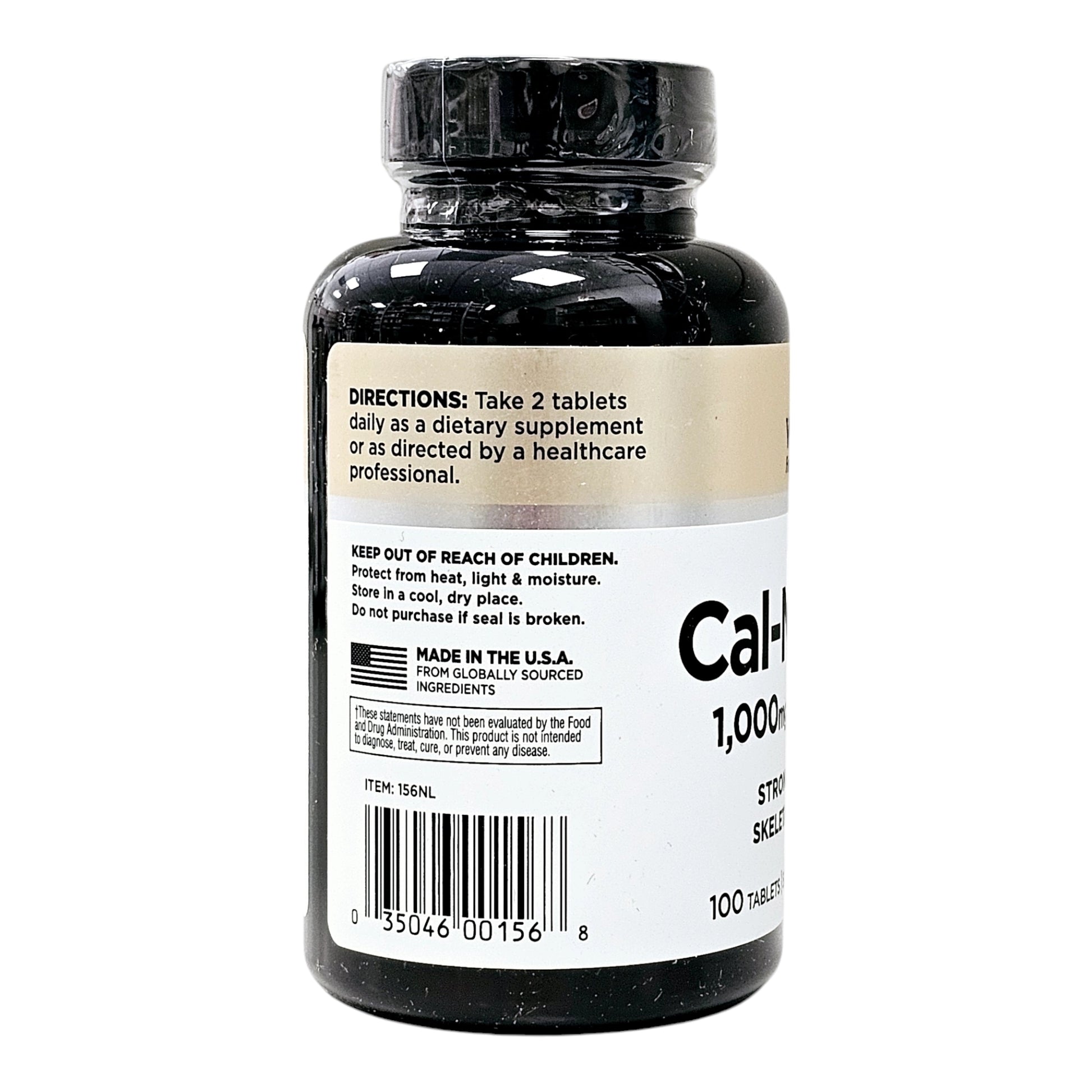 Cal-Mag-Zinc 1000 mg / 500 mg / 25 mg  100 Tablets