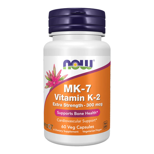 MK-7 Vitamin K-2, Extra Strength 300 mcg - 60 Veg Capsules