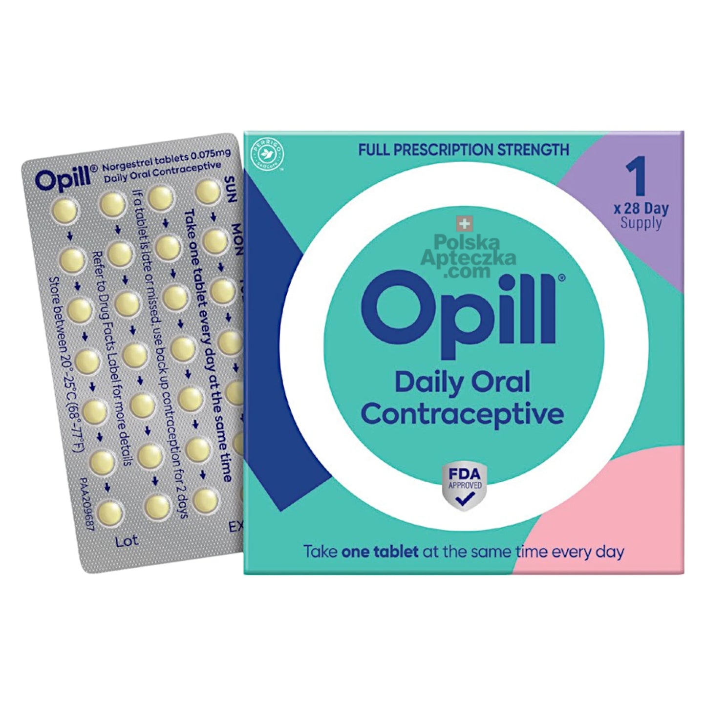 Opill Daily Oral Contraceptive – 28-Day Supply