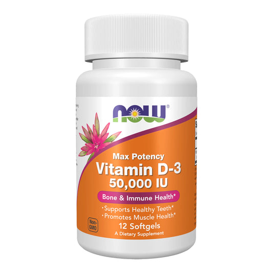 Vitamin D-3 50,000 IU - 12 Softgels