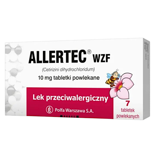 Allertec WZF, 10 mg, tabletki powlekane