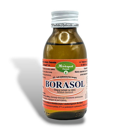 Borasol (kwas borny) 30mg/g rostwór na skórę 100g