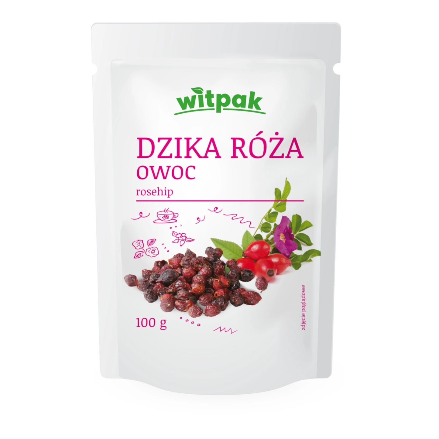 Dzika Roza Owoc, Witpak | Rosehip 100g