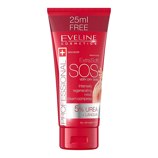 Eveline, ExtraSoft SOS very dry skin 5% urea & lanolin hand cream 100ml