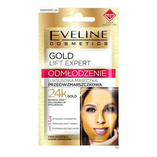 Eveline Cosmetics Gold Lift Expert Anti-Wrinkle Rejuvenating Mask 7ml