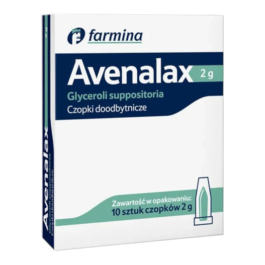 Avenalax (Glycerin Suppositories), 2g, 10 Pieces