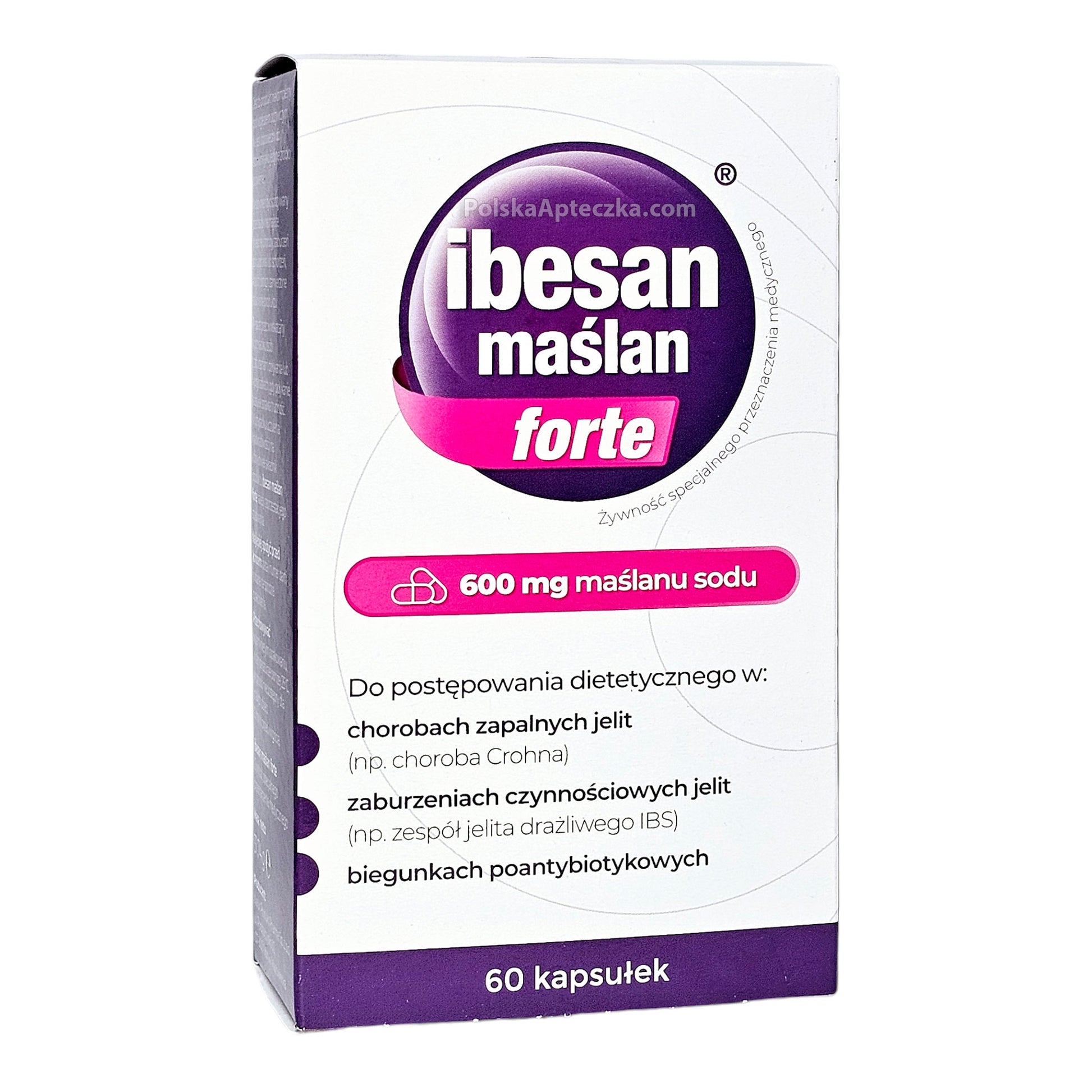 Ibesan Sodium Butyrate 600mg Forte, 60 Capsules