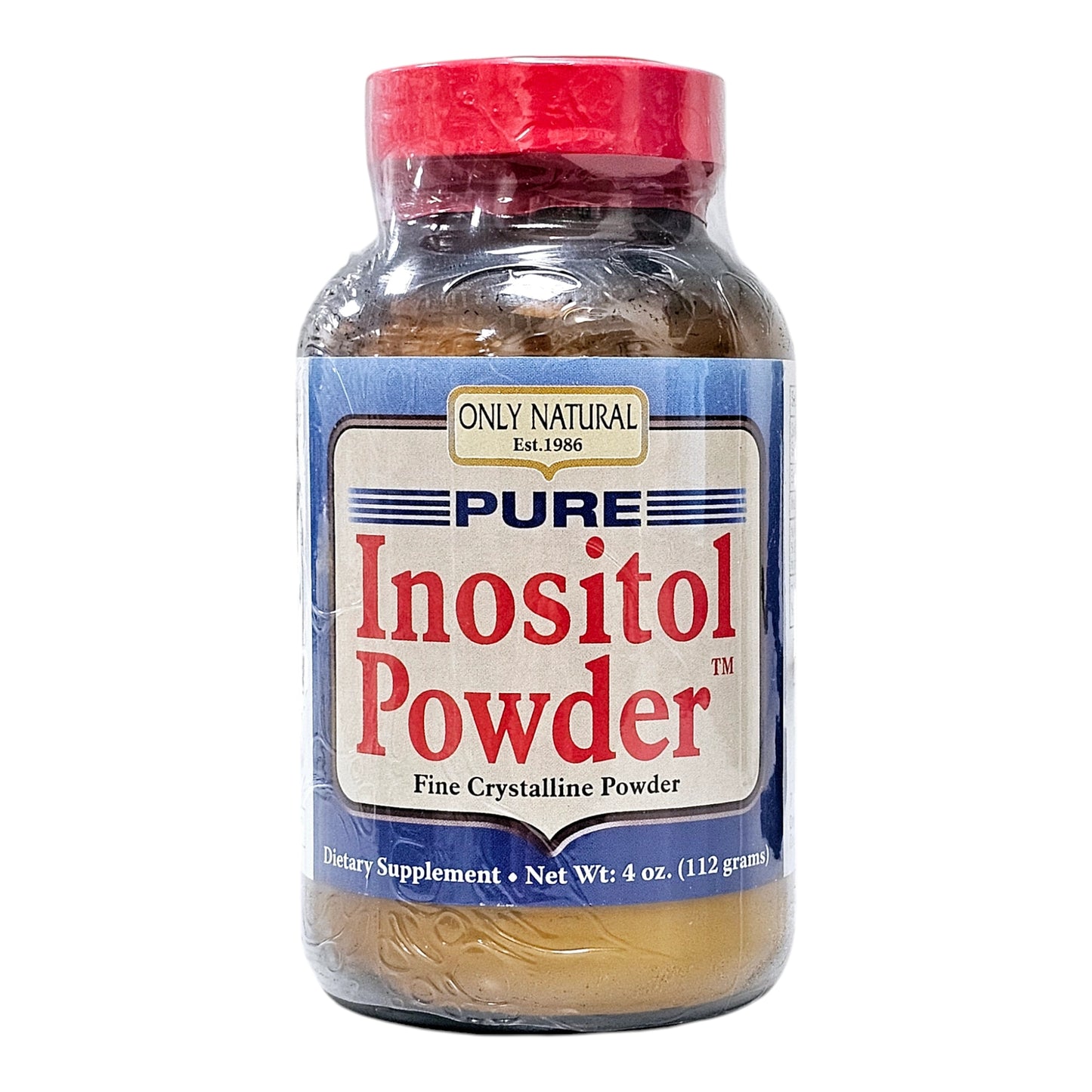 Only Natural Pure Inositol Powder - Fine Crystalline Powder, 4 oz (112g)