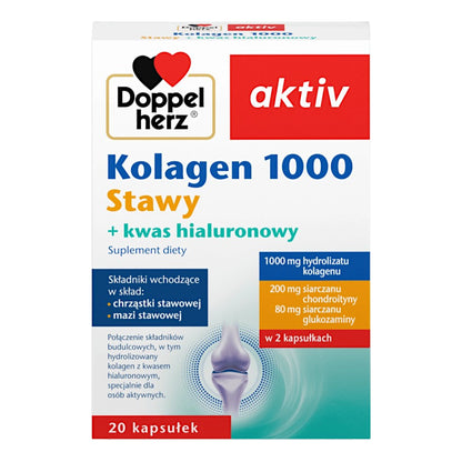 Doppelherz Kolagen 1000 Stawy plus kwas hialuronowy