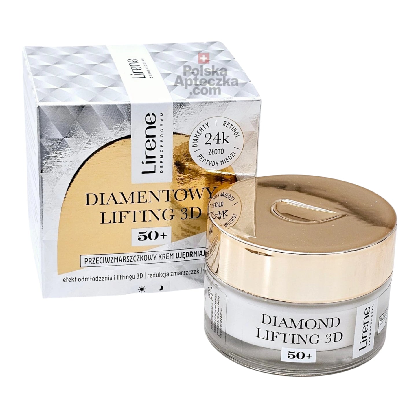 Lirene 50+ Diamond Lifting 3D Anti-Wrinkle Firming Cream 50g