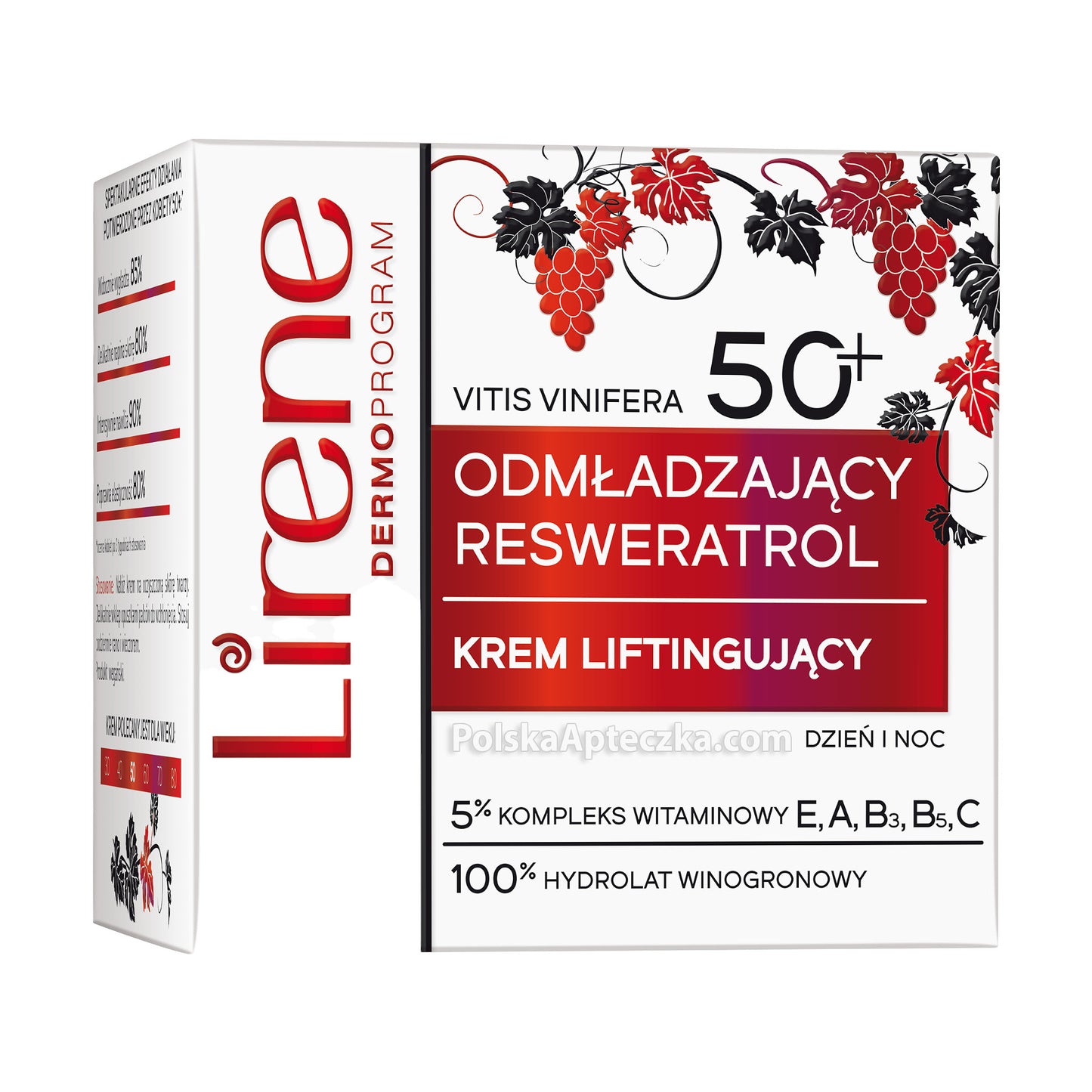 Lirene, Resweratrol 50+ krem liftingujący dzień/noc 50ml