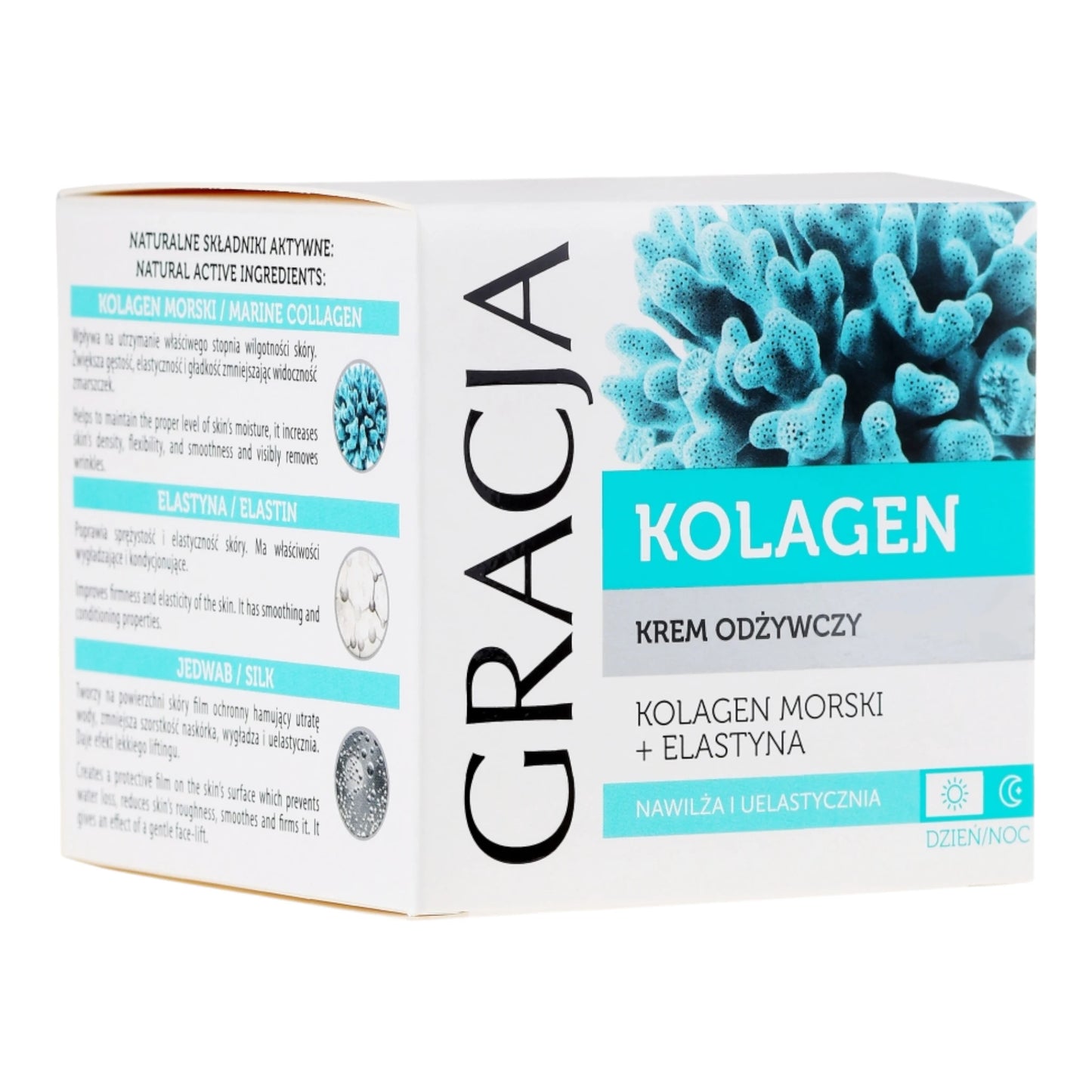 Miraculum Gracja Marine Collagen + Elastyna Odżywczy Krem Przeciwzmarszczkowy na Dzień i Noc