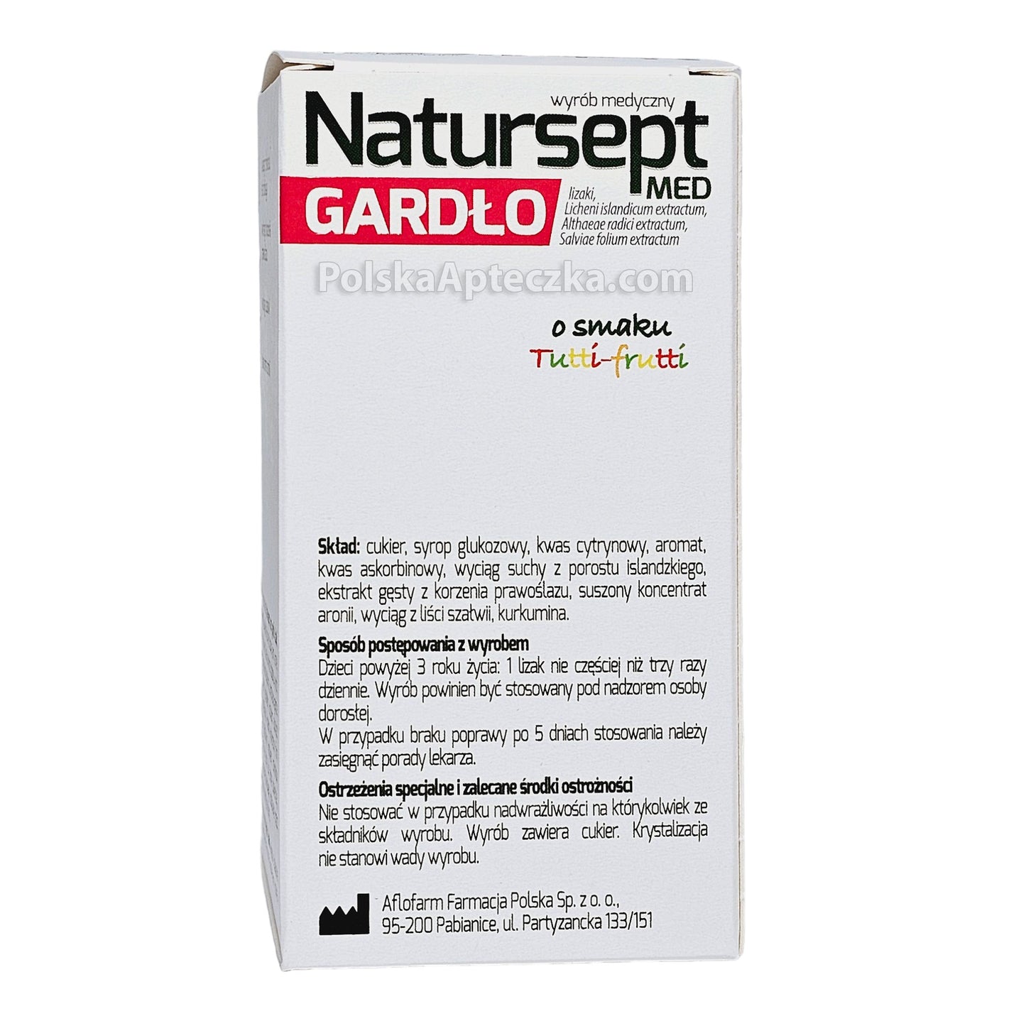 Natursept MED Throat Lozenges - Tutti-frutti