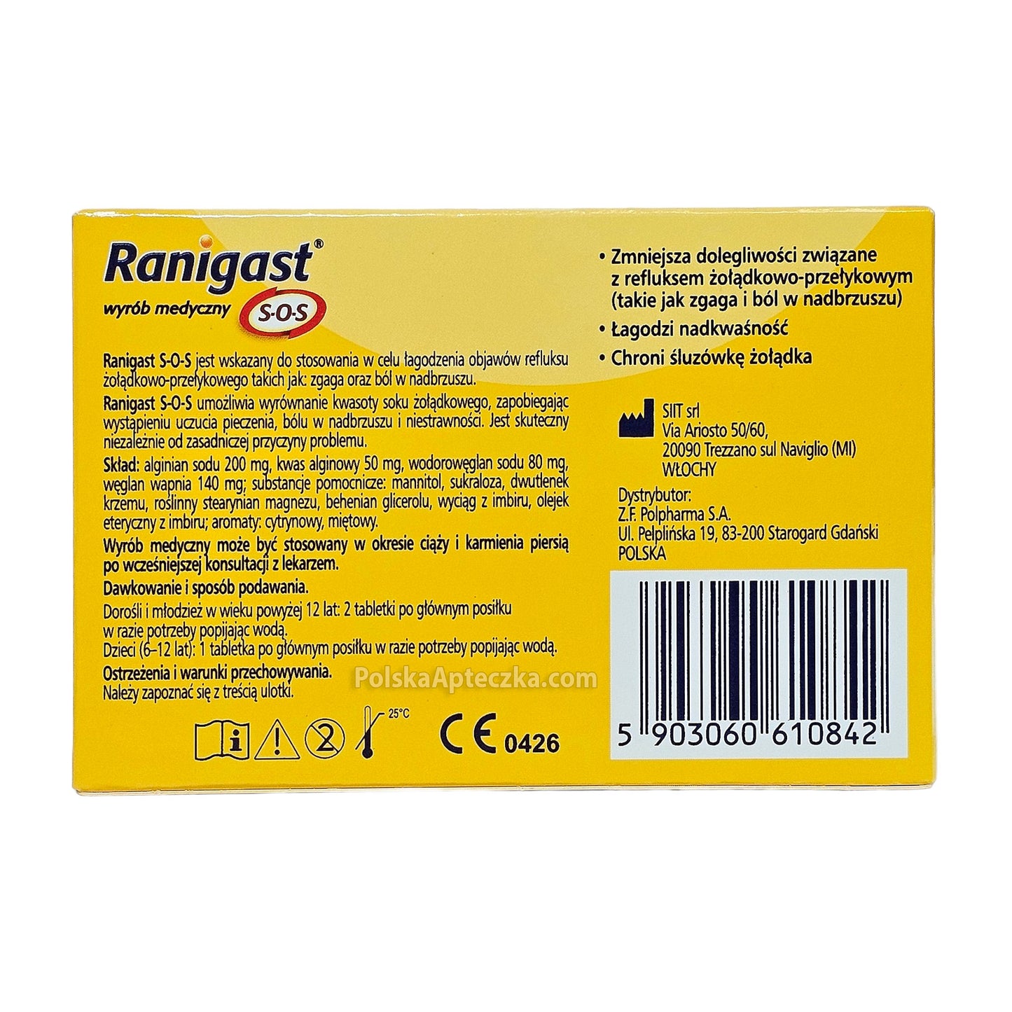 Ranigast SOS 12 lozenges