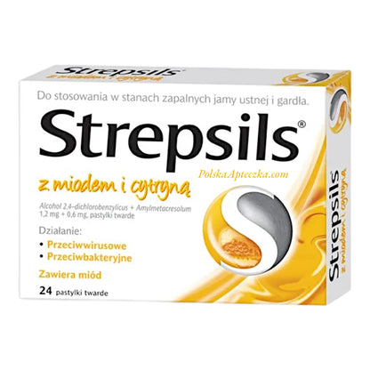 Strepsils Honey and Lemon Lozenges 24s