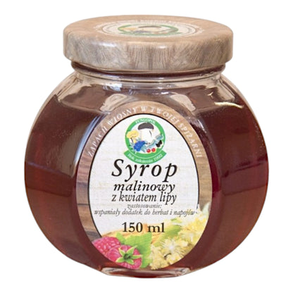 Syrop malinowy z kwiatem lipy 150ml