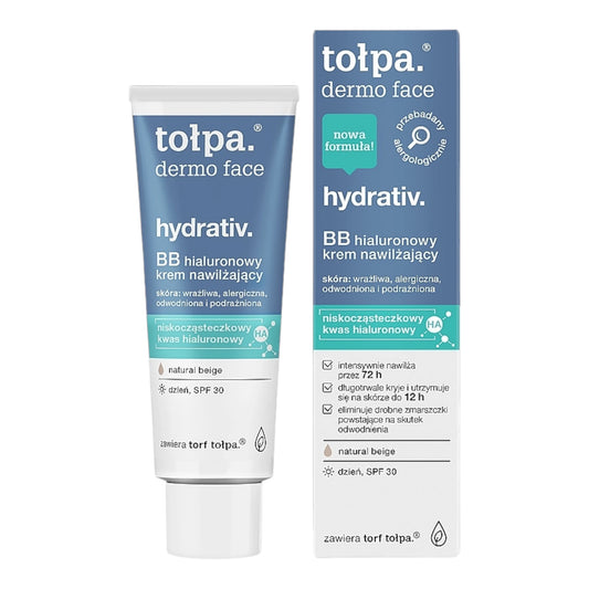 Tołpa Dermo Face, hydrativ BB hialuronowy krem nawilżający SPF 30 40 ml