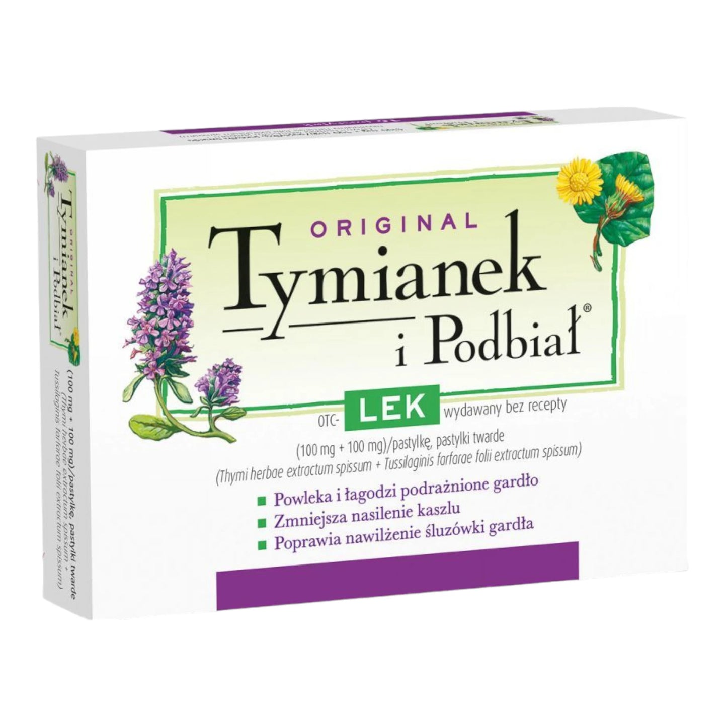 tymianek i podbial 24 tabletek