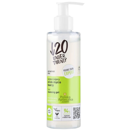 Under Twenty Face Cleansing Gel Antibacterial Anti-Acne 190ml