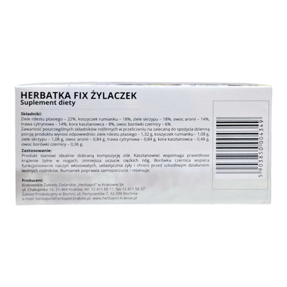 Herbapol Varicose Vein Tea Zylaczek Fix 20 Sachets