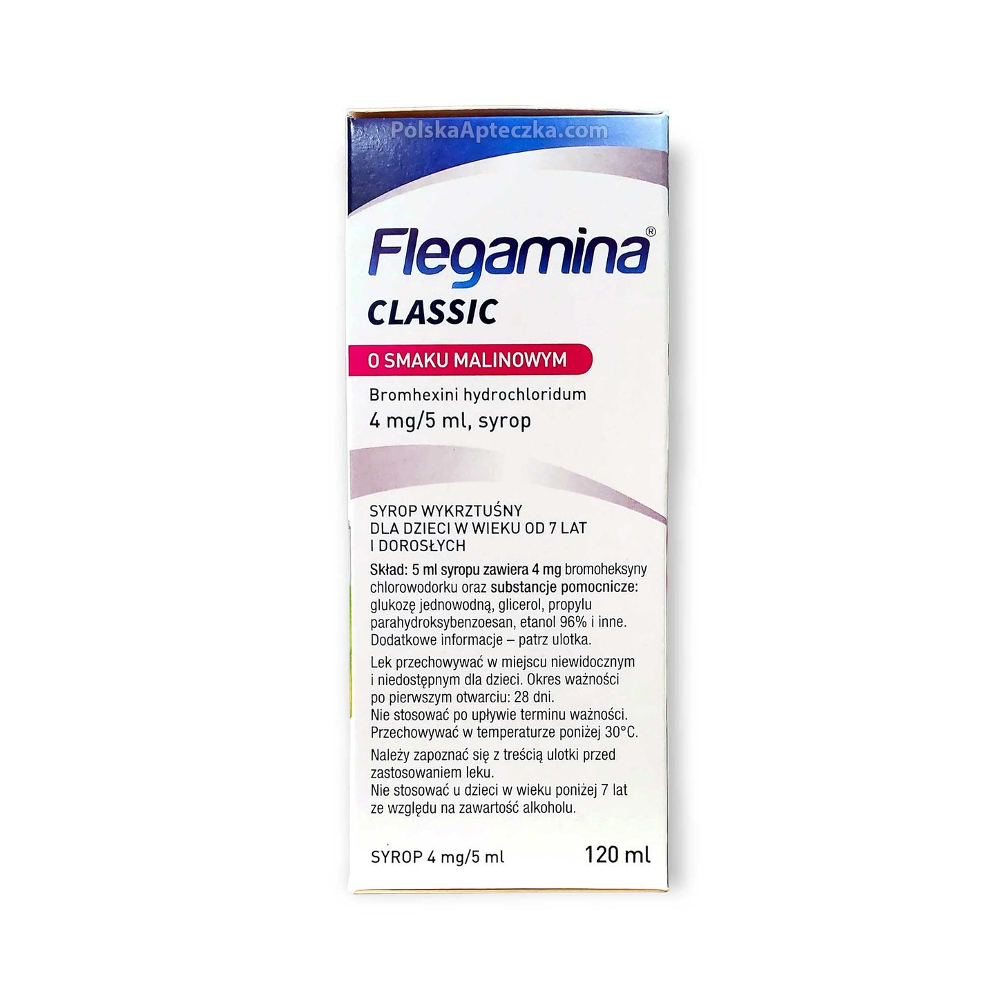 Flegamina Classic syrop o smaku Malinowym, 120ml, Teva